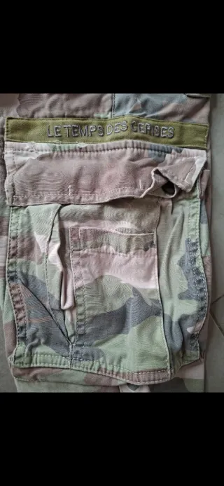 Pantalón camuflaje rosado. " Le temps  des cerice"