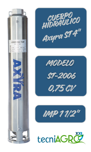 Cuerpo Hidráulico Axyra ST 4" Modelo ST2506 0,75CV