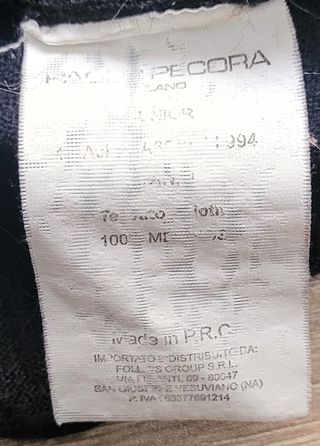 Paolo Pecora Completo Lana Merino 10/12 A