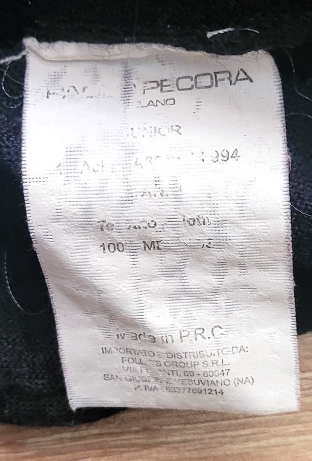 Paolo Pecora Completo Lana Merino 10/12 A