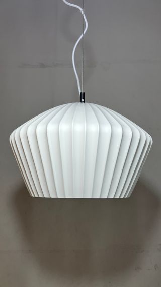 Lampadario bianco metallo/gesso