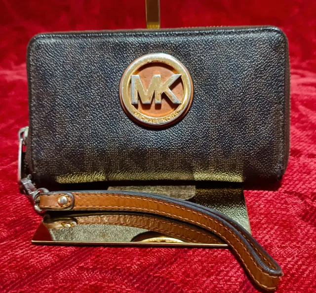 Cartera Michael Kors Marrón y Dorada