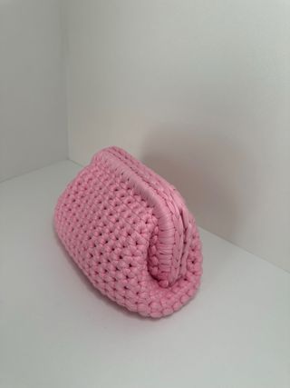 mini pochette fatta a mano rosa