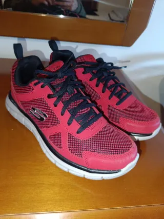 Scarpe Skechers Uomo Rosse e Nere