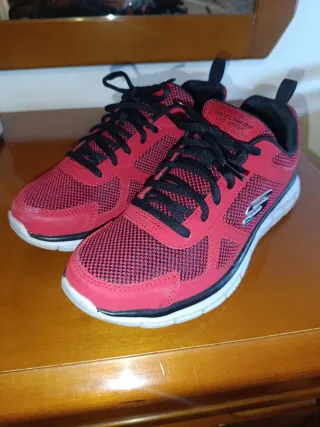 Scarpe Skechers Uomo Rosse e Nere