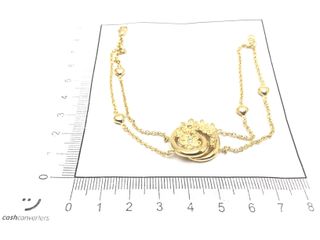 pulsera oro 18k con piedra con circonita