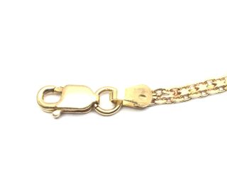 pulsera oro 18k con piedra con circonita