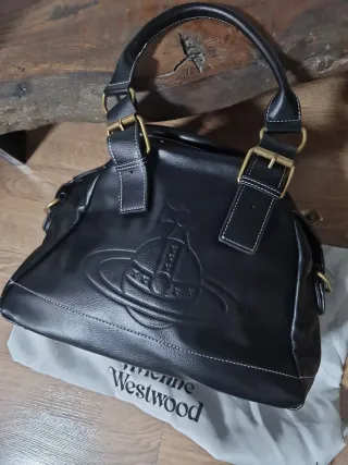 Bolso Vivienne Westwood Negro Asa Larga