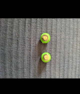 Pendientes caritas rana verde. 