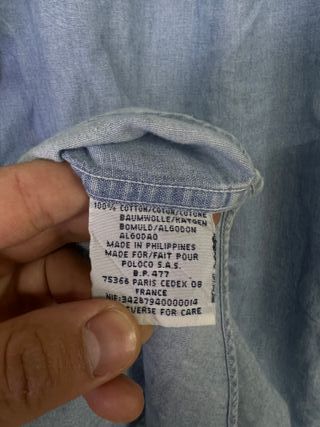 Camicia Polo Ralph Lauren Blu XL