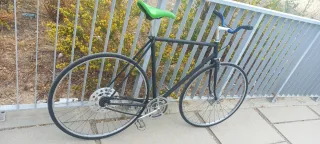 Bicicleta Fixie Negra Vintage