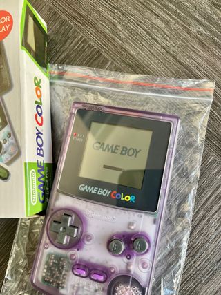 Nintendo Game Boy Color Morado Transparente