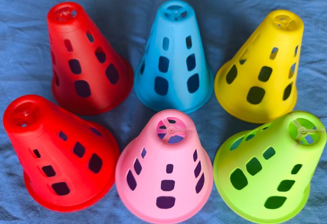 50 conos slalom entreno patines, futbol, rugby