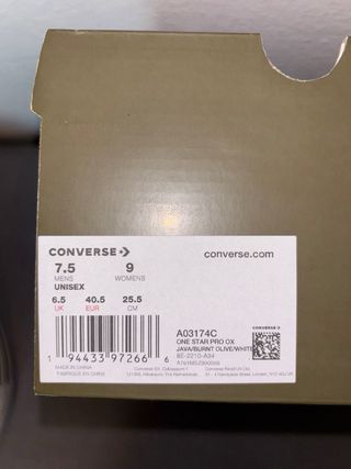 Converse x Patta Taglia 40.5