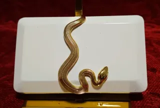 Clutch Kilian Blanco Serpiente Dorada