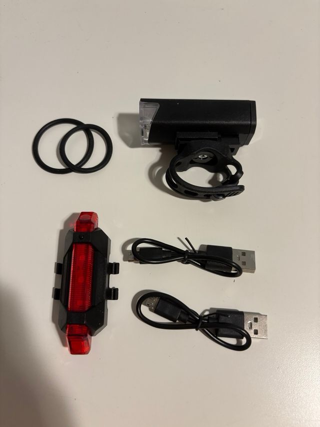 NUEVAS! Luces Bici Delantera y Trasera Recargable