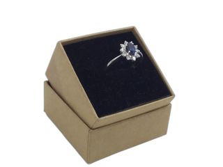 anillo oro 18k con piedra con diamante,zafiro