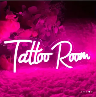 Lampada Neon LED "TATTOO ROOM" Rosa