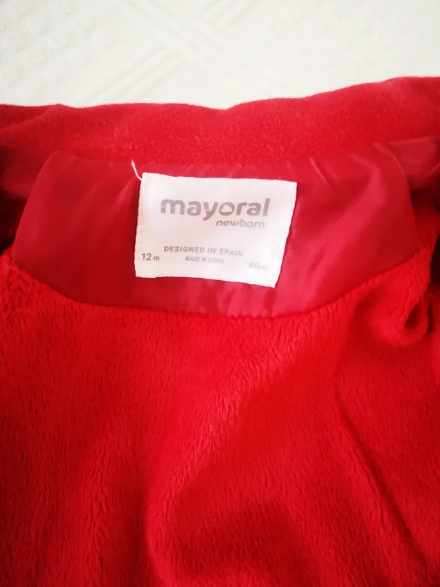 Abrigo Mayoral niña 12 meses