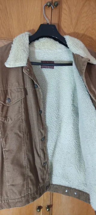 Cazadora pana borreguito beige/marrón