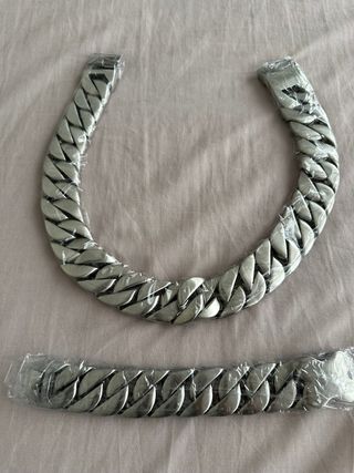Conjunto Cadena y Pulsera Plata
