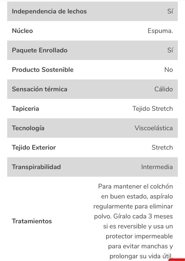 MATERASSO VISCOELASTICO ARROTOLATO 150x200 cm. RIF. E