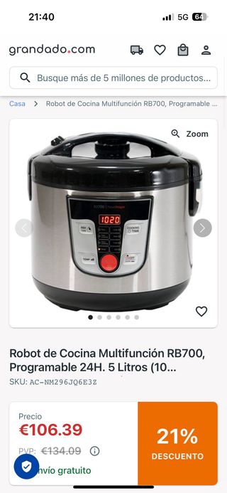 Robot de cocina Newcook - 1 uso