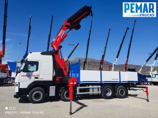 VOLVO FM 500 8X2 GRUA FASSI F545 CAJA FIJA 32T