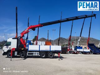 VOLVO FM 500 8X2 GRUA FASSI F545 CAJA FIJA 32T