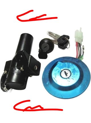 Juego Cerradura YBR 125 + Tapa Gasolina