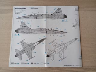 F-20 TIGERSHARK MAQUETA HASEGAWA 1/72