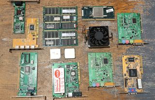 Parti varie per computer PC: RAM, CPU, schede