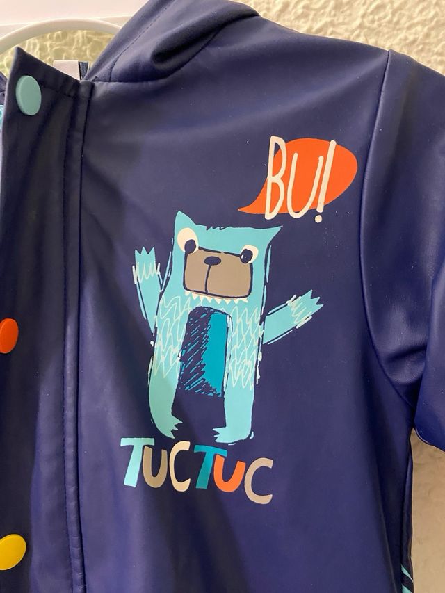 Impermeable Tuc Tuc 3-4 años azul