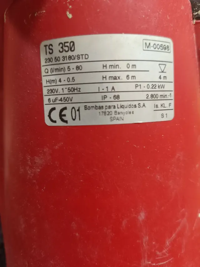 Bomba de agua sumergible Jardino