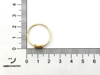 sortija oro 18k con piedra con circonita t. 18 (18,47 mm)