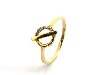 sortija oro 18k con piedra con circonita t. 16 (17,84 mm)