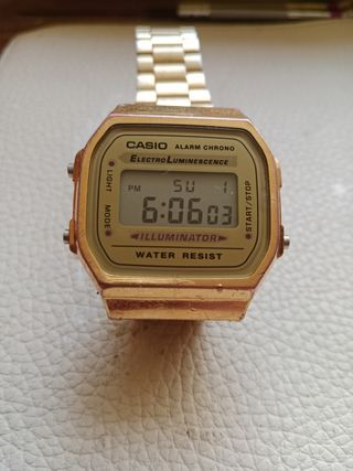Reloj Casio Dorado Digital