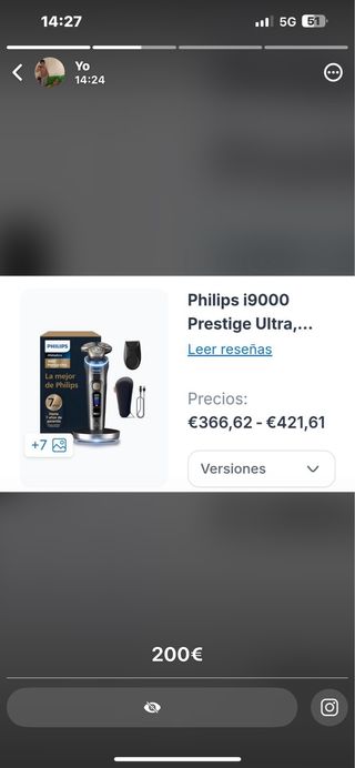 Afeitadora Philips Serie i9000