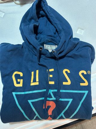Sudadera Guess Azul con Logo