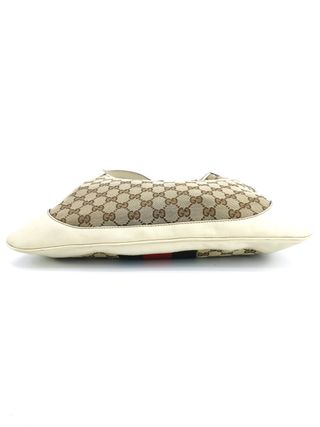 Bolso Gucci Jackie Cuero Beige Lona Monocroma
