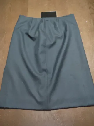 Falda Zara Mujer Talla 42 Gris