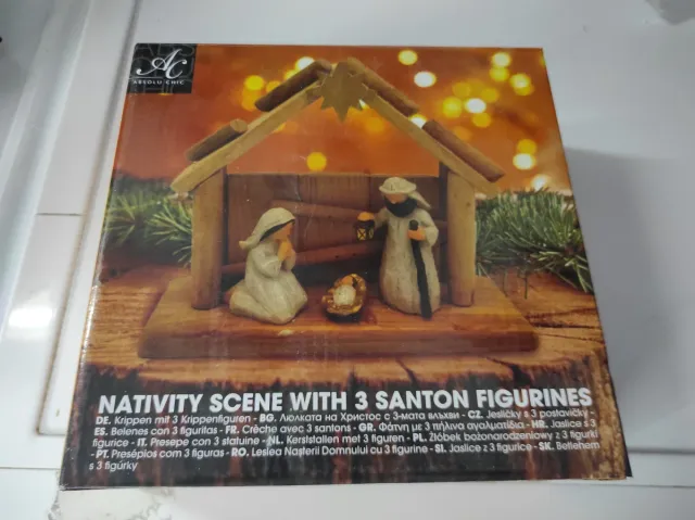 Presepe con 3 statuine