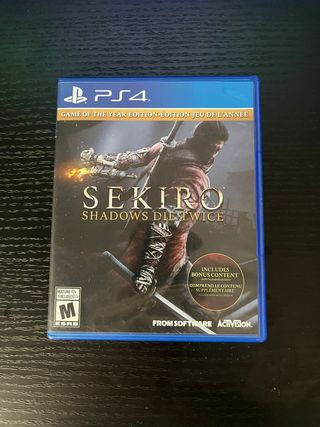 Sekiro Shadows Die Twice PS4 Juego Año