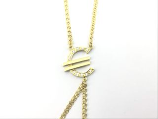 manita oro 18k con piedra con circonita