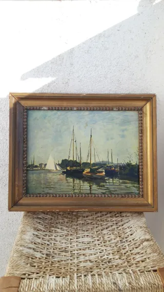 Reproducción Claude Monet Barco de Recreo