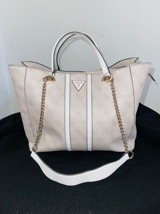 Bolso Guess Beige y Blanco