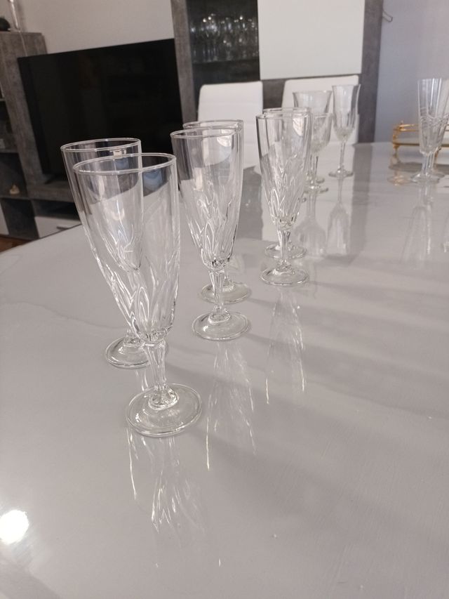 Copas de Cava de Cristal