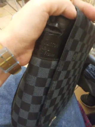 Bolso Louis Vuitton Caballero Negro/Gris