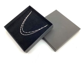 collar plata 925mm con piedra con perla 22.5cm