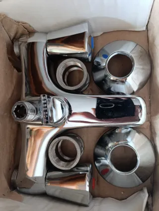 Mezclador Ducha Mural Cromo